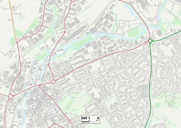Rotherham S65 1 Map