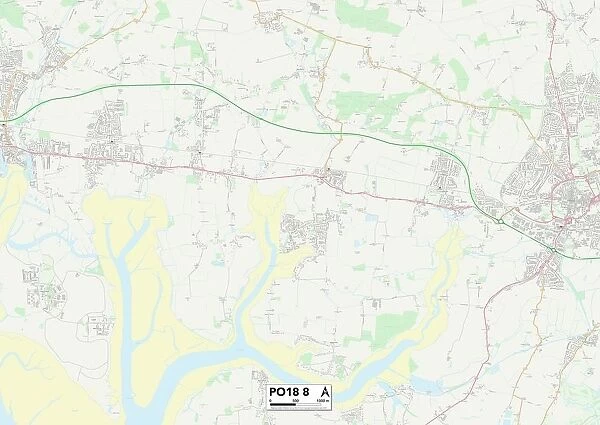 Sussex PO18 8 Map