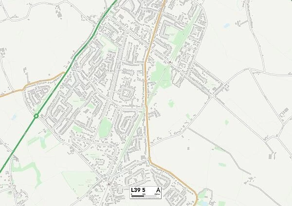 West Lancashire L39 5 Map