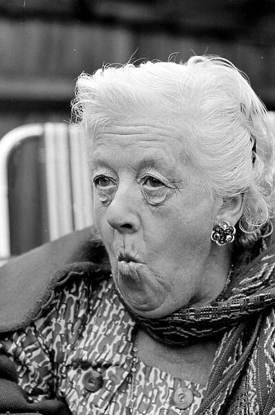 Actress Margaret Rutherford September 1963 Pictured at home Gerrards Cross