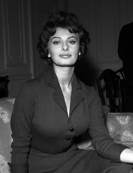 Actress Sophia Loren in London October1957