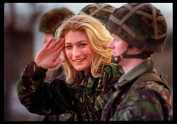 Ali Paton - Siren from Gladiators, 1998 At Dreghorn Barracks to help launch