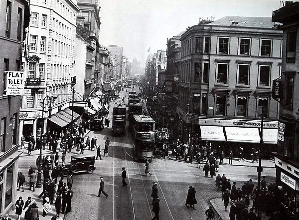 Argyll Street in Glasgow circa 1935
