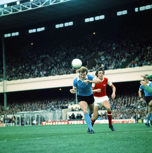 Arsenal v Manchester City league match at Highbury 4th October 1975