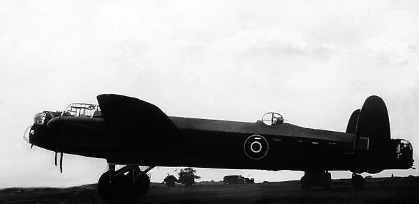 Avro Lancaster bomber of the Royal Air Force during the Second World War