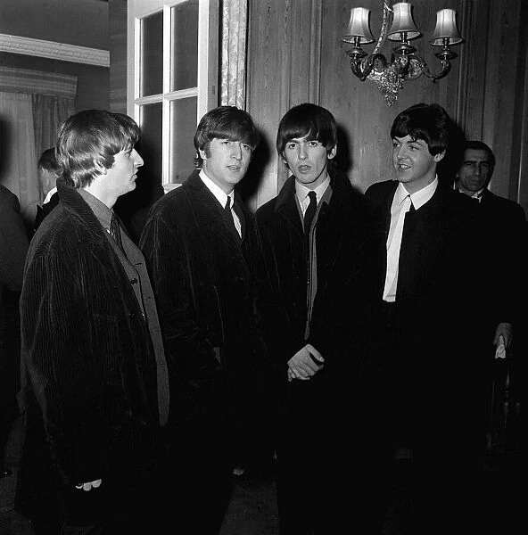 The Beatles arrive at the Variety Club Awards, Dorchester Hotel, London, 19 March 1964