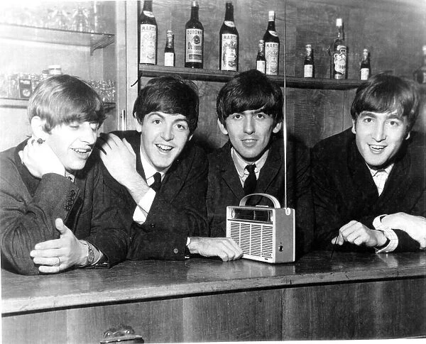 The Beatles between performances at the Coventry Theatre, Coventry