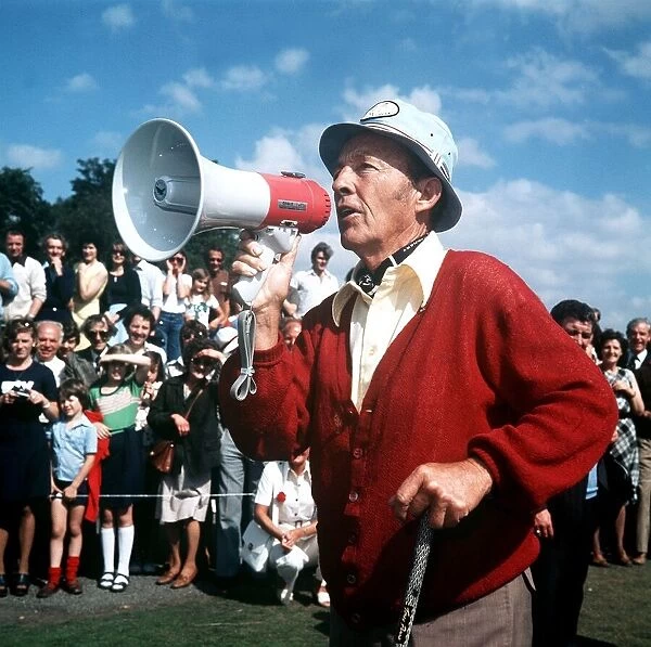 Bing Crosby at a golf tournament in Scotland 1976