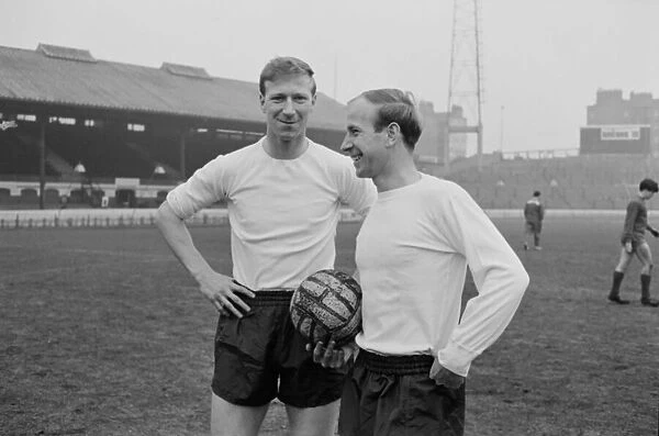 Bobby Charlton (right) and his brother Jack Charlton pictured together during an England
