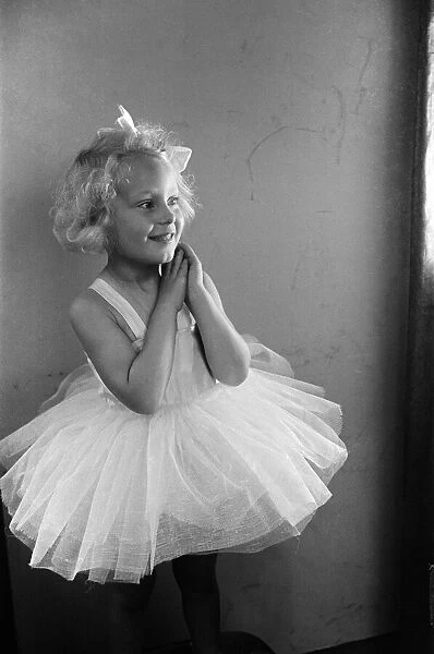 Ella Edwards wearing a ballet dress. September 1941