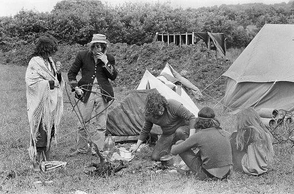 Glastonbury Fair, 19th June 1971. The Festival moved to the time of