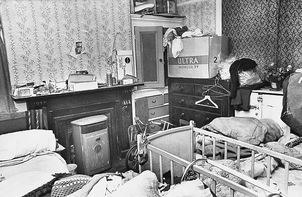 The Interior of slum housing in an area of Crown Street, Newcastle