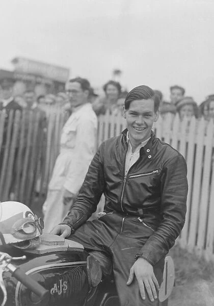Isle of Man Junior Grand Prix 1951 R H Sherry winner of the Junior M. G
