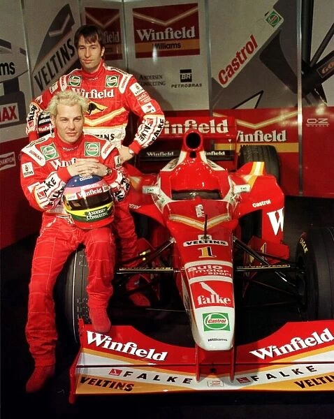 Jacques Villeneuve with Heinz Harald Fretzen January 1998 unvailing their new