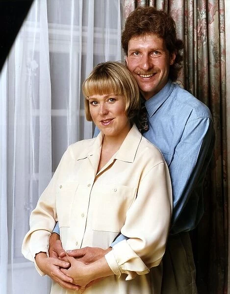 Kathryn Holloway TV Presenter with boyfriend Andy Watts awaiting the arrival of her baby