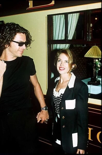 Kylie Minogue Pop Singer  /  Actress with Michael Hutchence Dbase MSI A©Mirrorpix