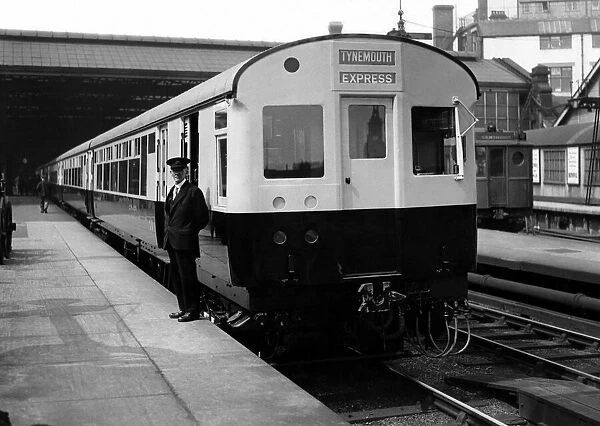 The L. N. E. R.s latest electric train made its inaugural run on the Newcastle to coast