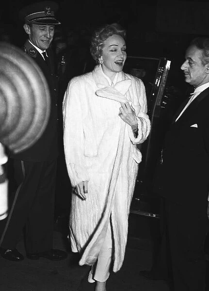 Marlene Dietrich at the Cafe De Paris June 1954