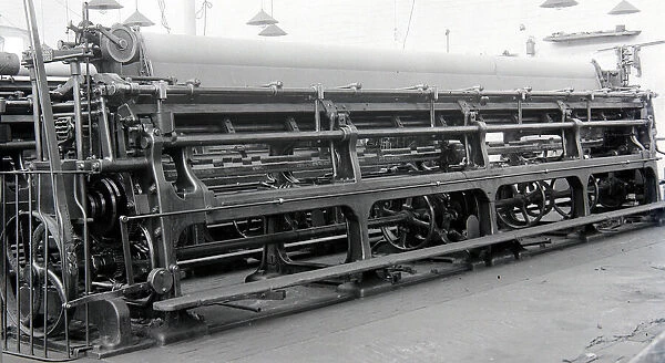 Modern lace machine photographed at Heathcoats 1926 Alf 167
