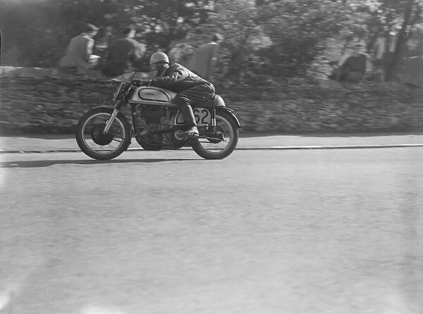 Motor Cycle Racing Isle of ManManx Grand Prix H Clark DM 12  /  9  /  1951