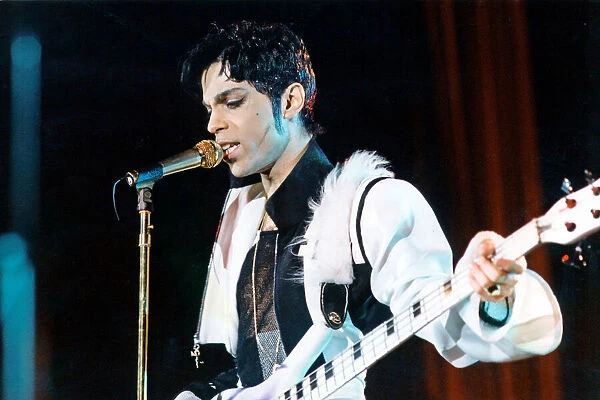 Prince in concert at the G-Mex, Manchester. The Ultimate Live Experience tour