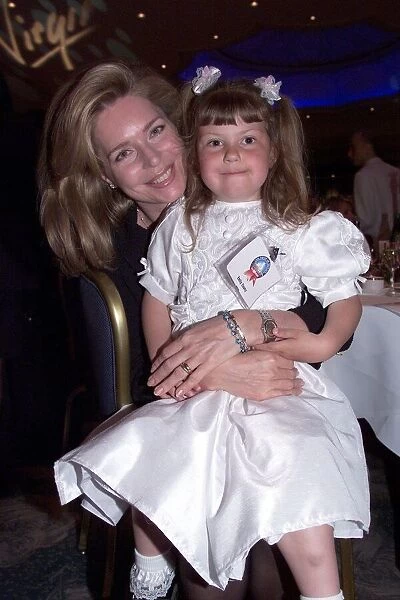 Queen Noor of Jordan with Emily Casey May 1999 at the Dorchester Hotel in London