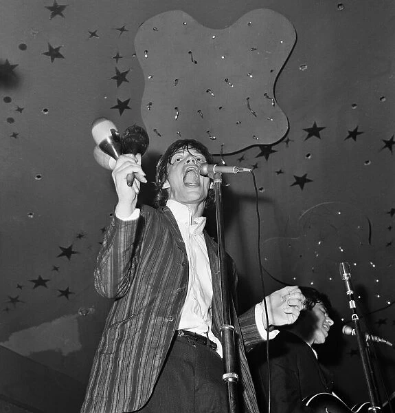 The Rolling Stones perform on stage at the Imperial Ballroom in Nelson Lancashire