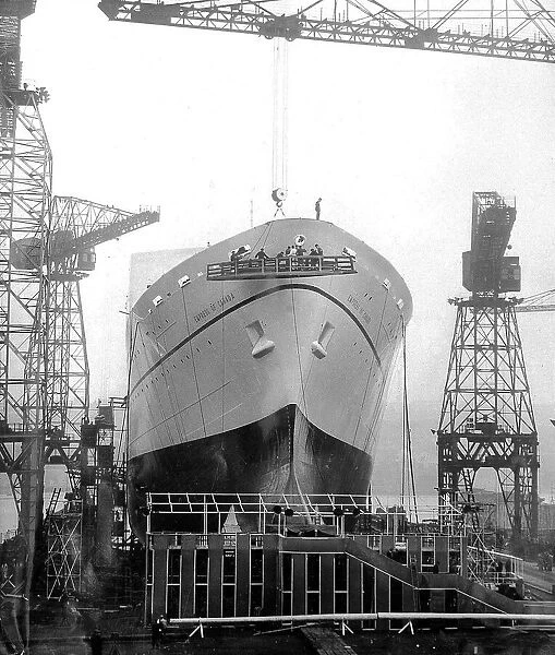 Ship at the Walker Naval Yard of Vickers-Armstrong (Shipbuilders) Ltd