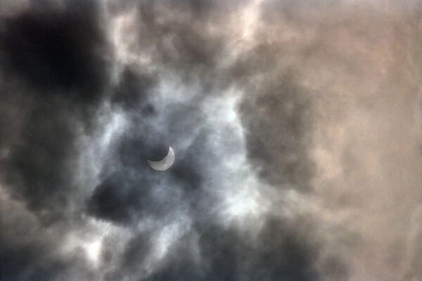 The solar eclipse in Chester. 11th August 1999