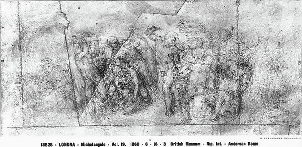 Drawing by Michelangelo preserved in the British Museum, London