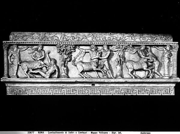 Relief depicting the Battle between Centaurs and Satyrs, in the Vatican Museums, Vatican City