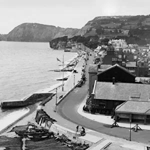 Sidmouth from Salcombe Hill, Devon, August 1931