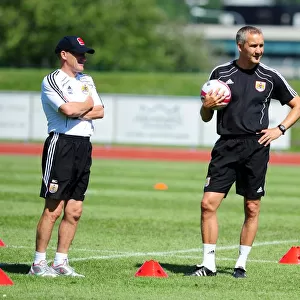 Bristol City Manager, Steve Coppell with Bristol City Assistant Manager, Keith Millen