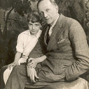 A. A. Milne with Christopher Robin
