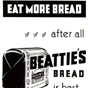 Advertisement, Beatties Bread is Best, Glasgow