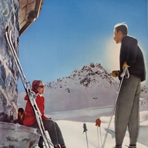 Advertisement for Davos, Switzerland