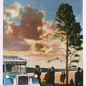 Advert for Eastern Greyhound Lines, Cleveland, Ohio, USA