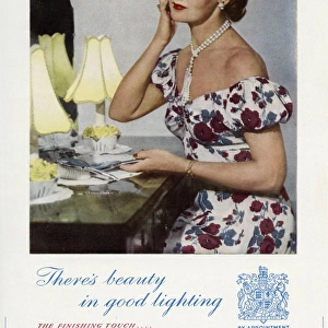 Advert for Ediswan lamps 1950