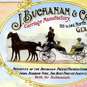 Advert, J Buchanan & Co, Carriage Makers, Glasgow