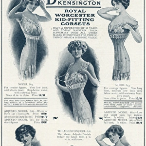 Advert for John Barker womens underwear 1911