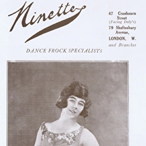 Advert for the London fashion house of Ninette, 1922