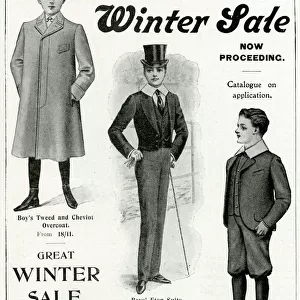 Advert for Peter Robinsons boys clothing 1902