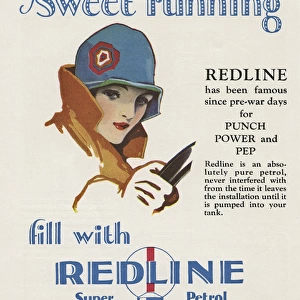 Advertisement for Redline super petrol