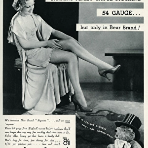 Advert for Stockings by Bear Brand 1934