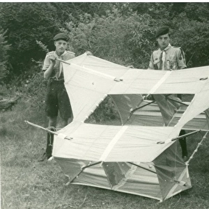Air Scouts with a kite