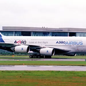 Airbus A380-841 F-WWOW (msn 001), at the SBAC Farnborough International Air Show on 21 July 2006. Date: 2006