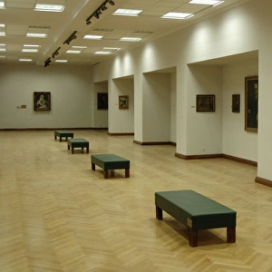 Albania. Tirana. Nacional Art Gallery. Inside