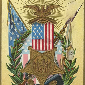 American Civil War commemoration postcard