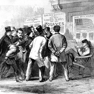 American Civil war. The War excitement in New York