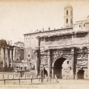 The Arch of Septimus Severus, Rome, Italy in the Forum